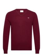 Extrafine Lambswool V-Neck Red GANT