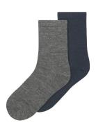 Nkmwak Wo/Bl 2P Sock Black Name It