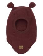 Wool Fullface W Ears Burgundy Mikk-line
