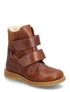 Boots - Flat - With Velcro Brown ANGULUS