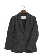 Reg Wool Houndstooth Blazer Grey GANT