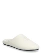 Home Slipper Mule Wool Felt White Calvin Klein