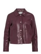 Vihellium Short Jacket - Noos Burgundy Vila