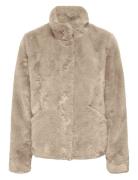 Onlnewvida Life Faux Fur Jacket Otw Cc Beige ONLY