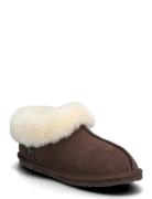 Rhevelyn Leather Closed Ankle Slipp Brown Rosemunde