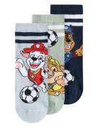 Nmmjonathan Paw 3P Sock Cplg Patterned Name It