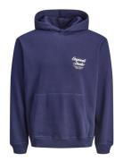 Jornorrebro Typo Back Sweat Hood Sn Jnr Navy Jack & J S