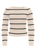 Kogibi Ls Rib Boatneck Cp Knt Cream Kids Only