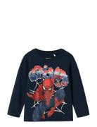 Nmmalvis Spider Ls Nreg Top Mar Navy Name It