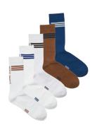 Jacjace Tennis Socks 5 Pack Jnr Patterned Jack & J S
