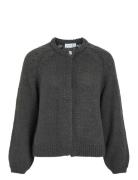 Vimoyano O-Neck L/S Knit Cardigan Grey Vila