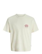 Jormeadows Typo Tee Ss Crew Neck Jnr Cream Jack & J S