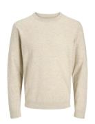 Jjeperfect Wool Knit Crew Neck Sn Beige Jack & J S