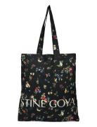 2285 Tote Bags, Cotton Tote Black STINE GOYA