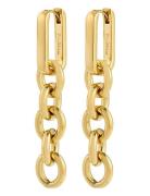 Phase Earrings Gold-Plated Gold Pilgrim
