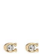 Coach Signature St Stud Earrings Gold Coach Accessories