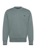 Crew Neck Sweatshirt Blue Fred Perry