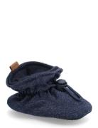 Glitter Textile Slippers Navy Melton