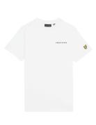 Script Embroidered T-Shirt White Lyle & Scott
