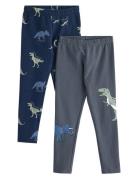 Leggings 2 Pack Trucks Navy Lindex