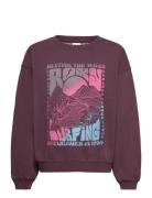 Lineup Crew Brushed Rg Burgundy Roxy