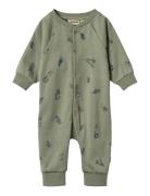 Jumpsuit L/S Lou Green Wheat