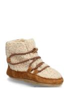 Hiking Teddy Boots Cream Melton