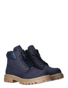 Tommy Hilfiger Lace Up Booties Faux Nubuck/Leather Blue Tommy Hilfiger