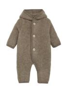 Pram Suit Pixie Wool Fleece Khaki Huttelihut