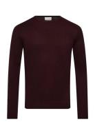 Bs Jupiter Regular Fit Knitwear Burgundy Bruun & Stengade