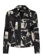 Blazer Newspaper Bl Black Desigual