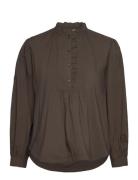 Srtiffany Blouse Khaki Soft Rebels