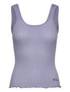 2355 Lux Seamless, Scoopneck Tank T Purple STINE GOYA