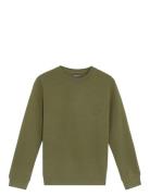 Embossed Eagle Crew Neck Green Lyle & Scott
