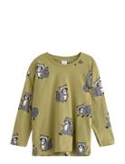 Top Ls Racoon Aop Khaki Lindex