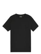 Embossed Eagle T-Shirt Black Lyle & Scott