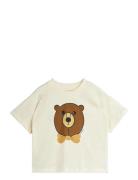 Bear Sp Ss Tee Cream Mini Rodini
