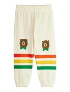 Bear Stripe Sweatpants Cream Mini Rodini