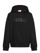 Hooded Sweatshirt Black Hugo Kids