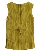 Blouse Verona Crinkle Green Lindex