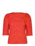 Heavy Lace Blouse Red Stella Nova