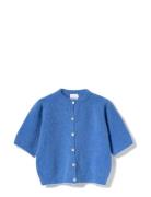 Kae Ss Knit Cardigan Blue Noella