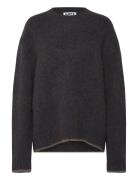 Box Sweater Blue Brown Melange Yak-44 Brown Hope