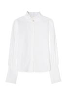 Maira Plissé Blouse White BUSNEL