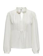 Jdyrachel Life L/S Pintuck Top Wvn Noos White JDY