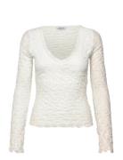 V-Neck Lace Top White Bubbleroom