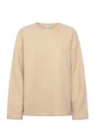 Sherpa Long Sleeve Crew Beige Casall