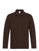 Superflex Brushed Melange Overshirt Brown Lindbergh