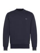 Crew Neck Sweatshirt Navy Fred Perry