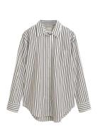 Rel Classic Poplin Striped Shirt Beige GANT